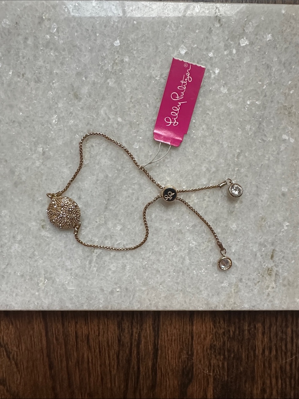 Lilly Pulitzer Gold Pavé Slider Bracelet